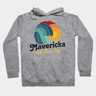 Mavericks California Surfing Surf Sunset Wave Hoodie